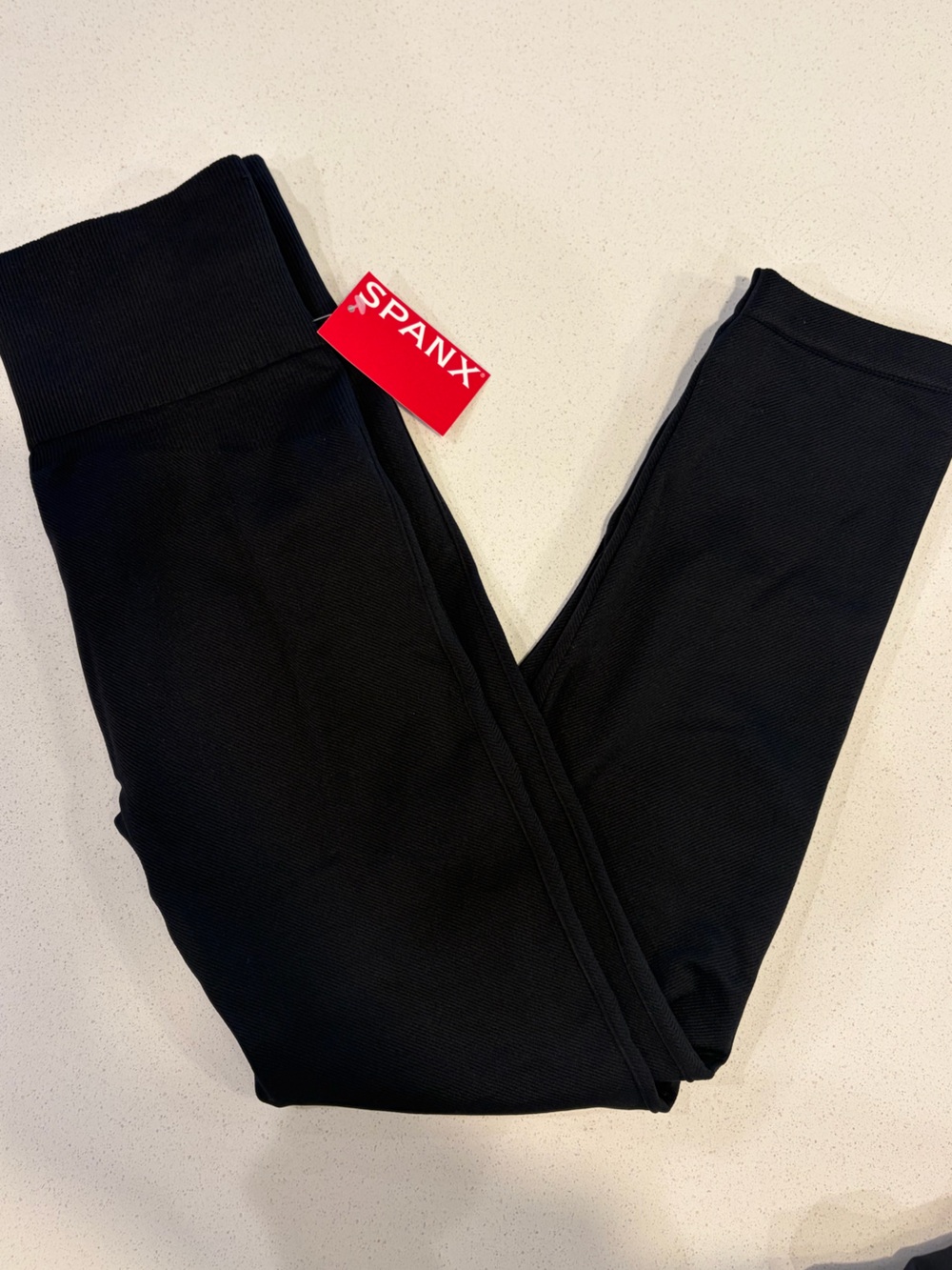 SPANXshape® Ribbed Knit Legging | Classic Black
